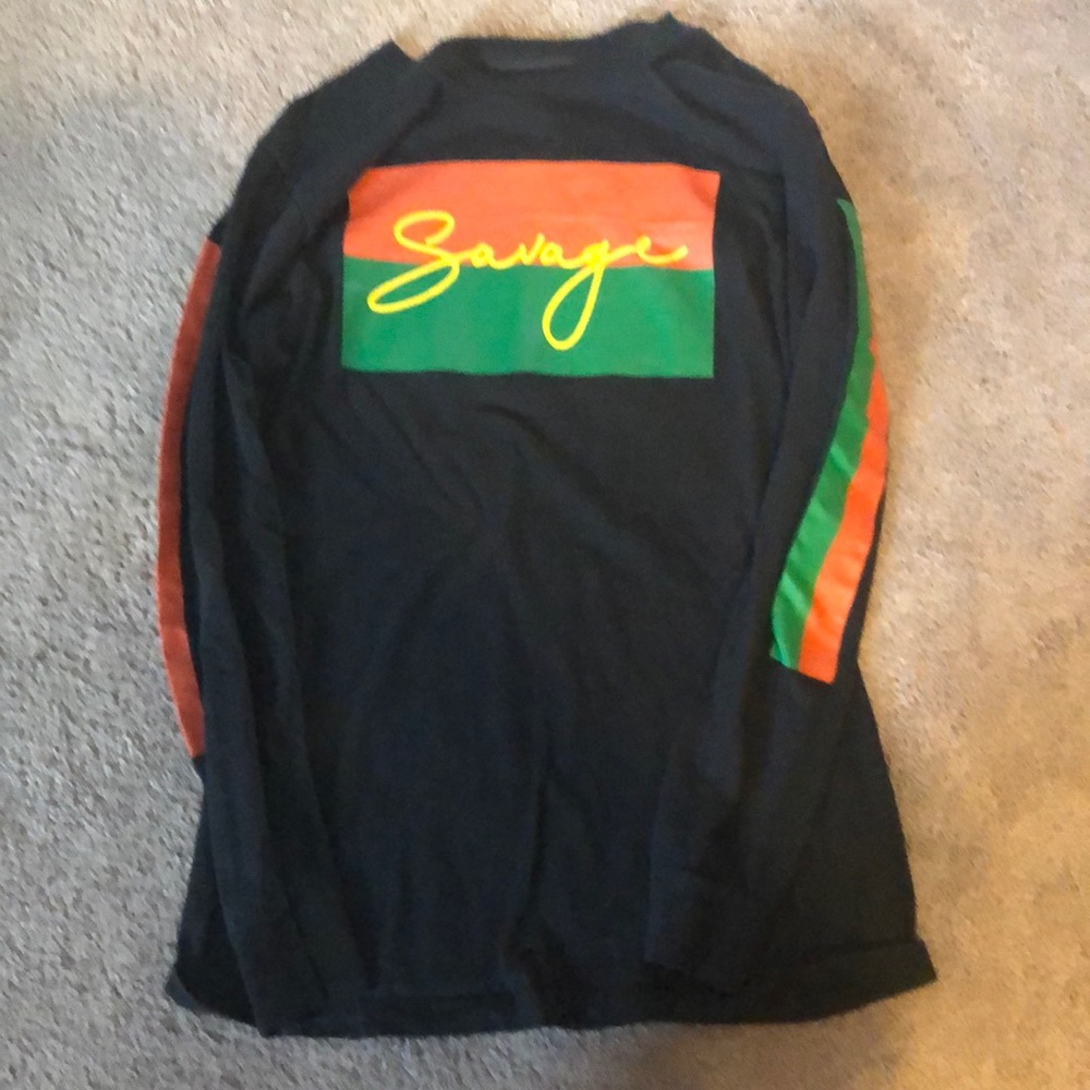 “savage” black long sleeve